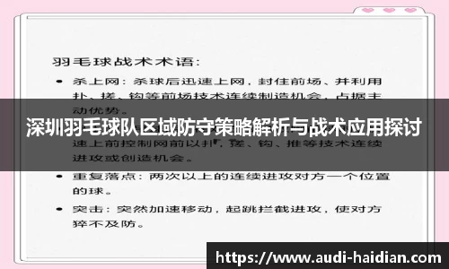 深圳羽毛球队区域防守策略解析与战术应用探讨